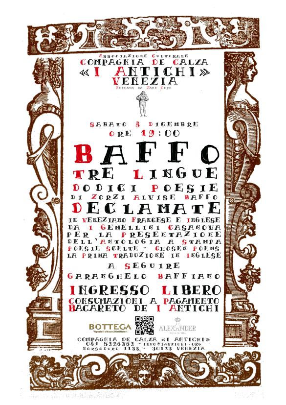 8 DICEMBRE 2018 -  Baffo Tre Lingue