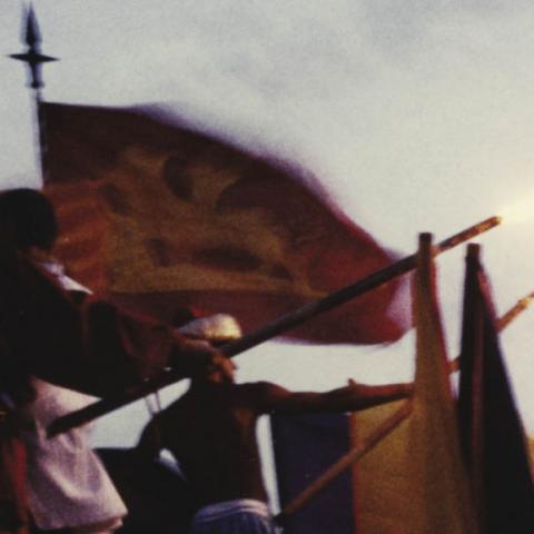 sabato 18 luglio 1987  Venezia, bacino San Marco  Peota Armata Trionfante al Redentore.