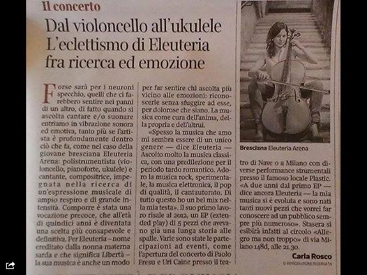Articolo su Eleuteria dal Corriere del Veneto (di Carla Rosca).