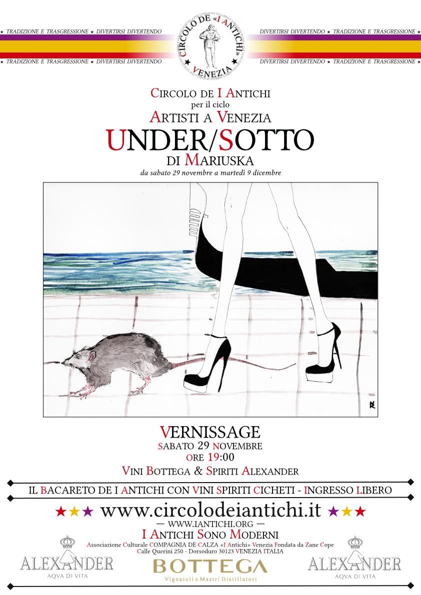 CdIAV-Artisti a Venezia - Mariuska - Under/Sotto (in locandina: Love Venice) dal 29 nov. al 9 dic.