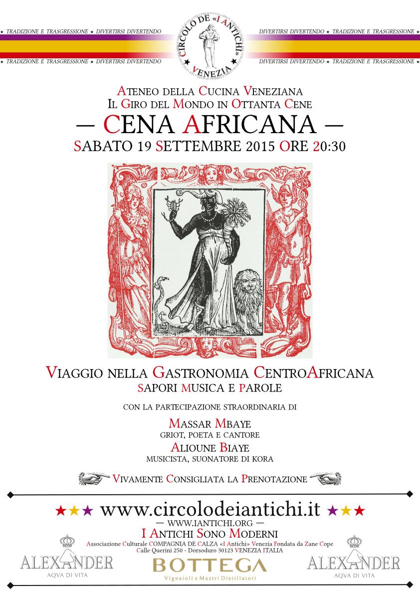 CdIAV - Ateneo della Cucina Veneziana - Cena Africana - Il Giro del Mondo in Ottanta Cene