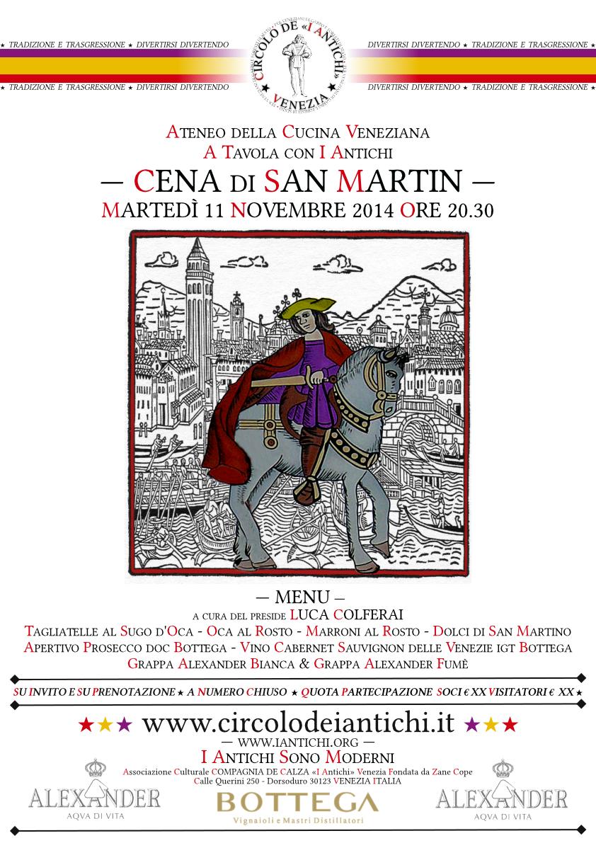 Ateneo della Cucina Veneziana - Cena di San Martino - 11 novembre 2014