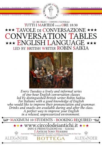 English Conversation Tables - Robin Saikia - Every Tuesday evening - 2016-2017