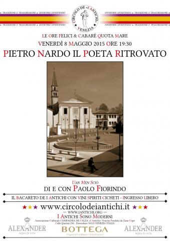 CdIAV-CQM Locandina Paolo Fiorindo presenta Pietro Nardo Il Poeta Ritrovato - 20150508