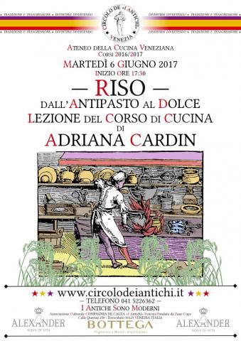 Corso di Cucina di Adriana Cardin - Riso: dall'Antipasto al Dolce