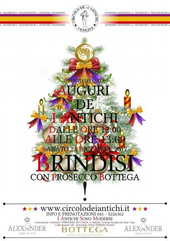 Auguri con I Antichi! 23 dicembre 2017 - Brindisi Bottega