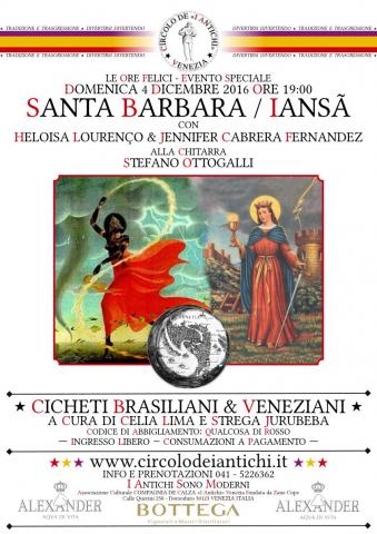Santa Barbara / Iansa con Jennifer Cabrera Fernandez & Heloisa Lourenço alla chitarra Stefano Ottogalli 20161204.