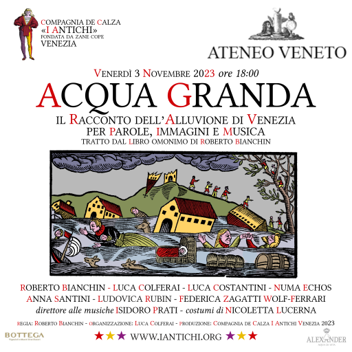 AquaGranda all'Ateneo Veneto, venerdì 3 novembre 2023 ore 18:00.